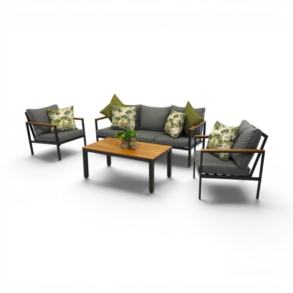 Anzio Sofa Set Black