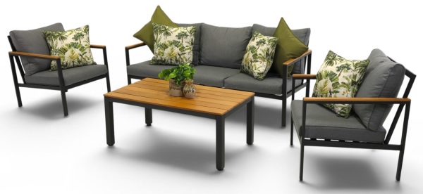 Anzio Sofa Set Black