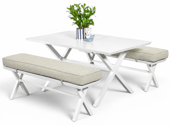 Samui Bench Set 1.5m White