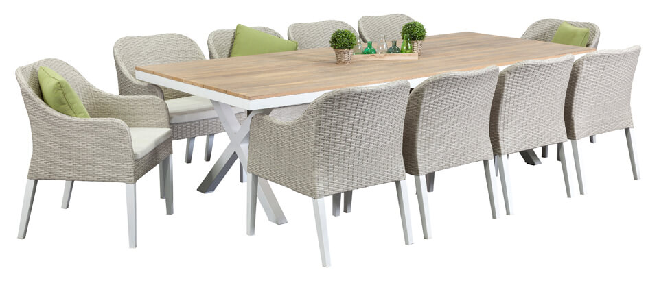 10 Maine Chairs 2 6m Table Segals Outdoor Furniture - Outdoor Furniture Perth Warehouse