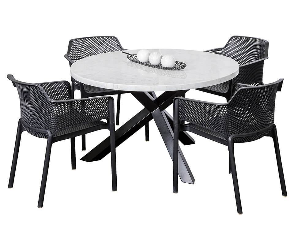 Round Outdoor Setting, Round Table Outdoor Setting