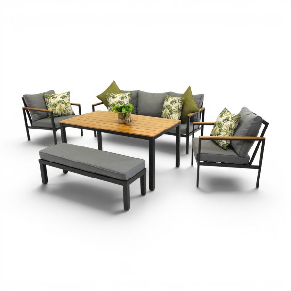 Anzio Sofa Set Dining Black