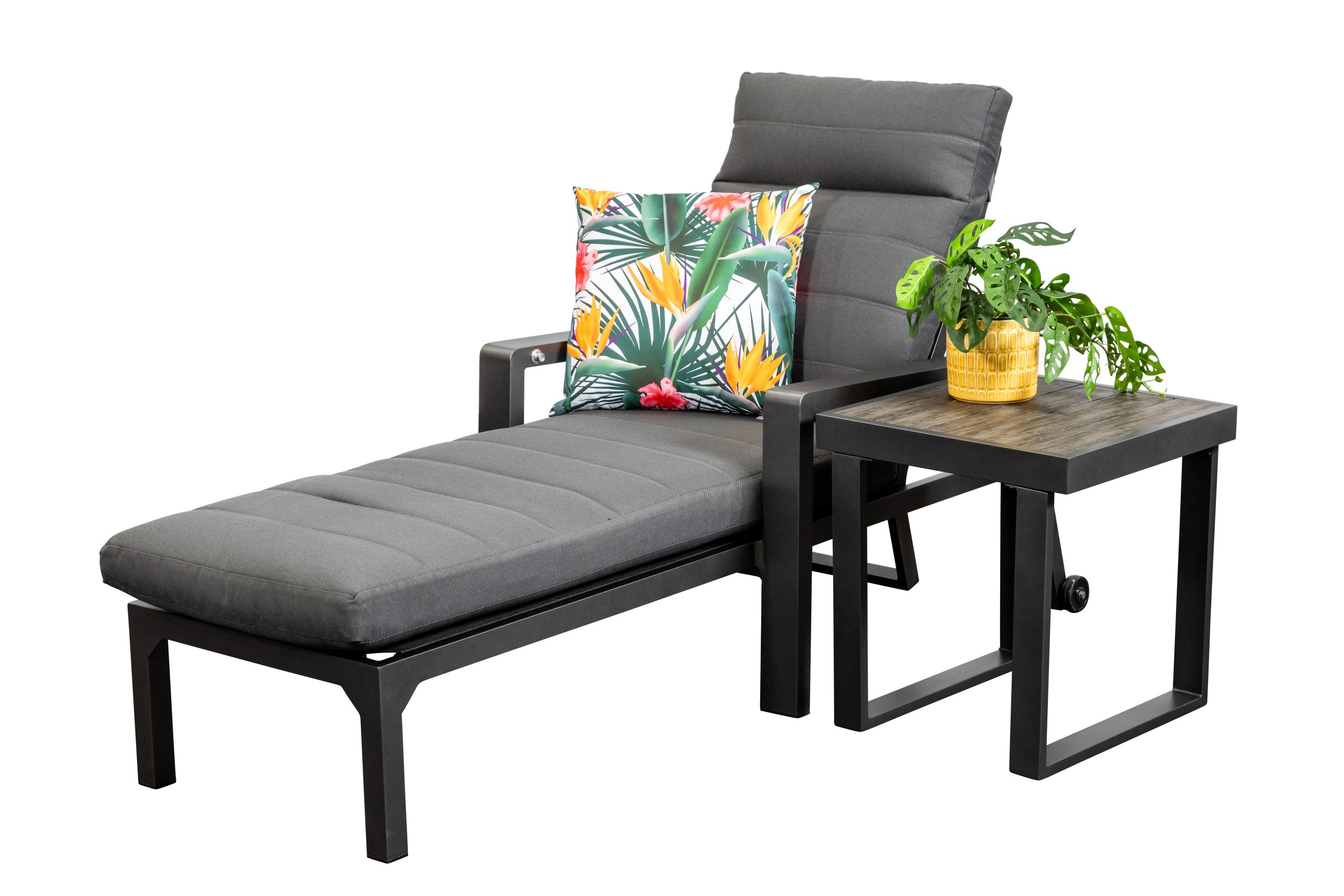 Allure Sunlounge Gun Metal Side Table Segals Outdoor Furniture