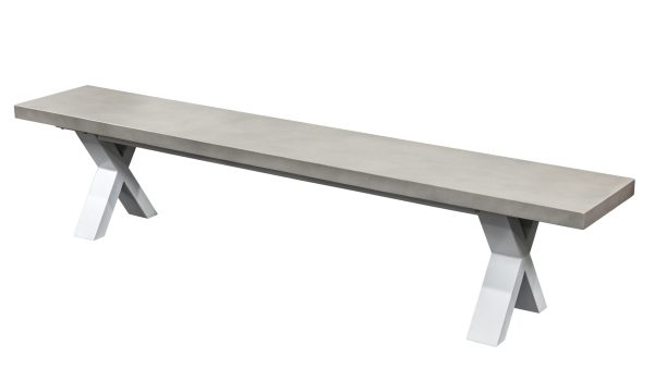 Element 2.2m GRC Bench White
