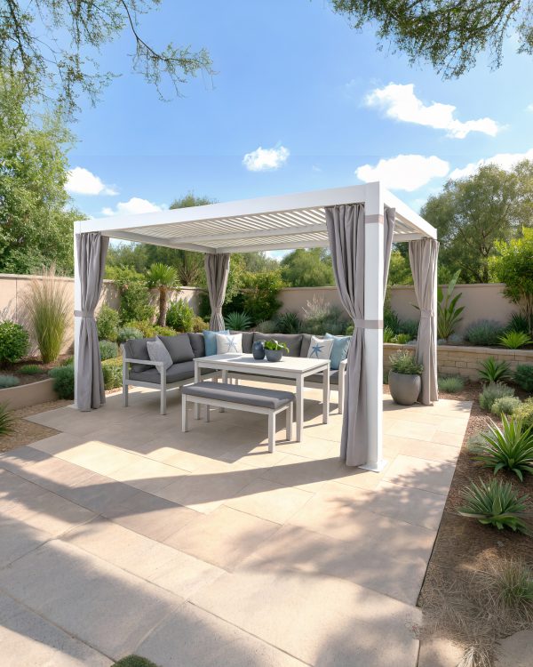 Gazebo 3m x 4m Curtains White