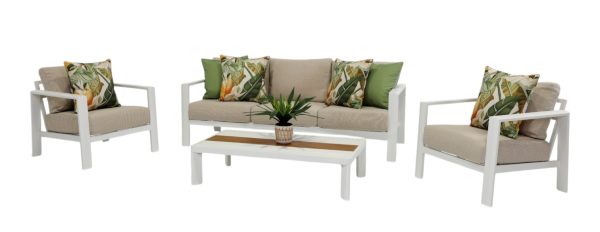 Maui Sofa Set White