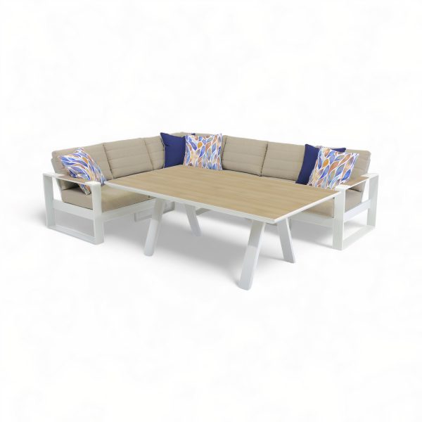 Allure Modular Deluxe Dining Set (White)