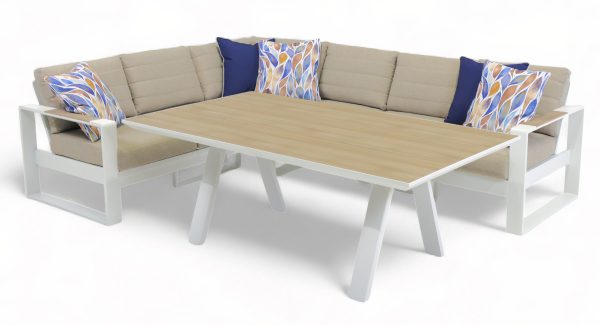 Allure Modular Deluxe Dining Set (White)