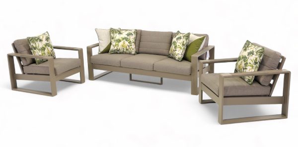 Allure Sofa Set Taupe (No Table)