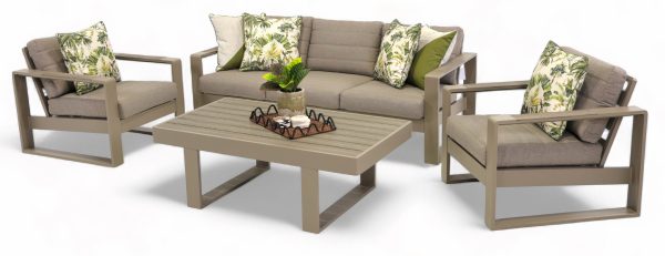 Allure Sofa Set Taupe