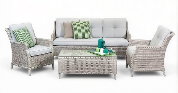 Bianco 3 Seat Sofa Set