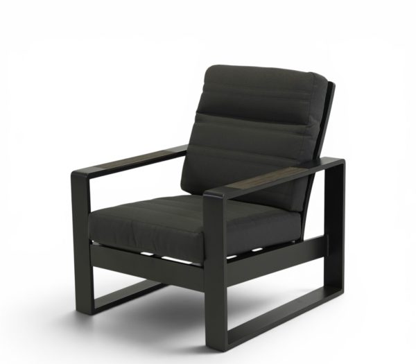Allure High Back Single Sofa Black