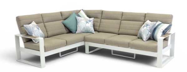 Allure High Back Modular Set White (No Table)