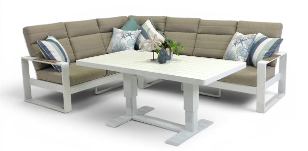 Allure High Back Modular Large Pop-Up Set White