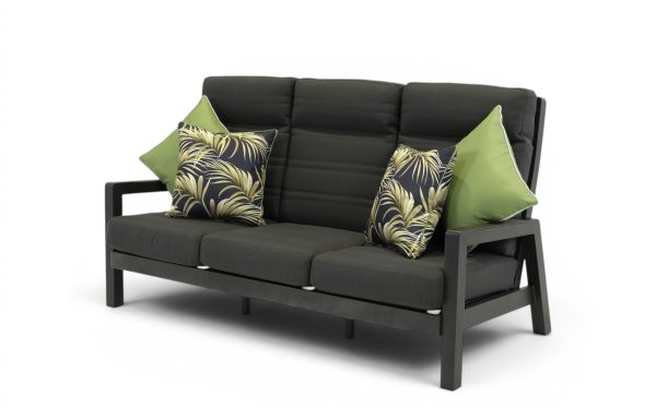 Regent Triple Sofa Black