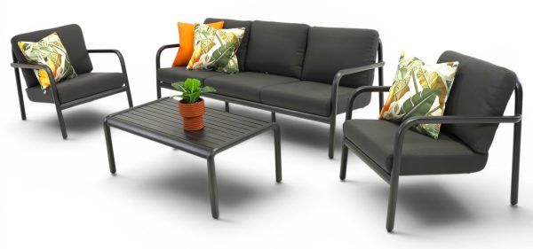 Arosa Sofa Coffee Set Black