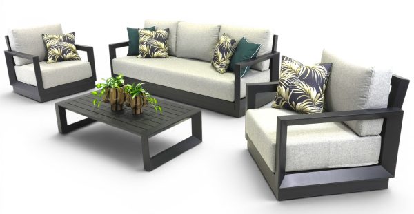 Cloud Sofa Coffee Set Black