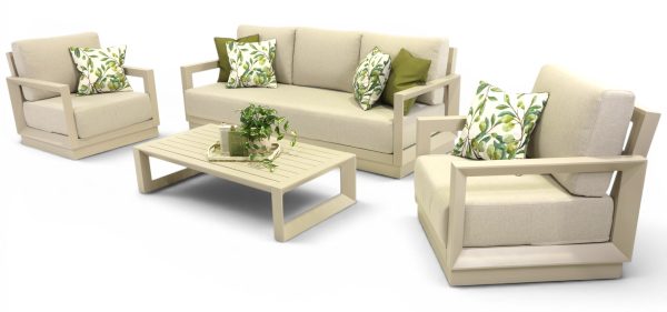 Cloud Sofa Coffee Set Champagne