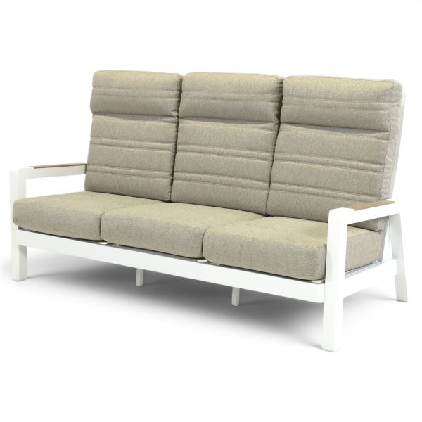 Regent Triple Sofa White